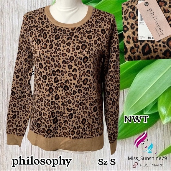Philosophy NWT - Sz S - nylon rayon blend quality sweater - harmonized c… - Picture 1 of 7